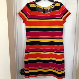 Banana Republic striped ponte knit dress. EUC